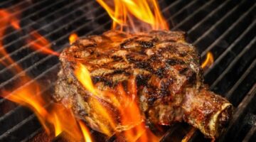 Dry aged cowboy steak