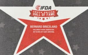 Bernard Briceland's star in the Truck Driver's Hall of Fame